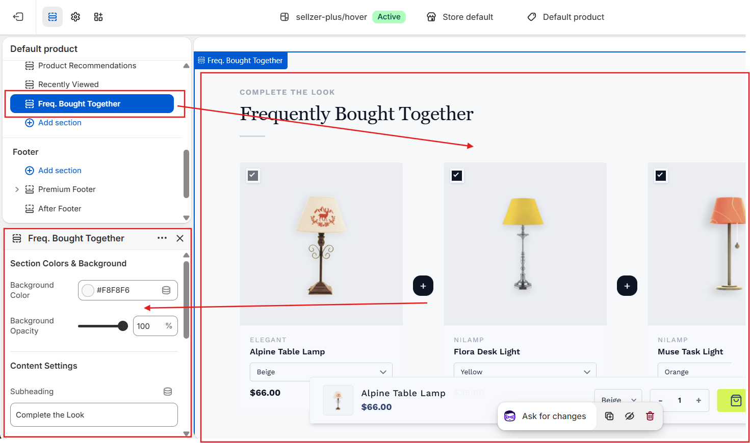 Frequently Bought Together (FBT) Bundle Preview